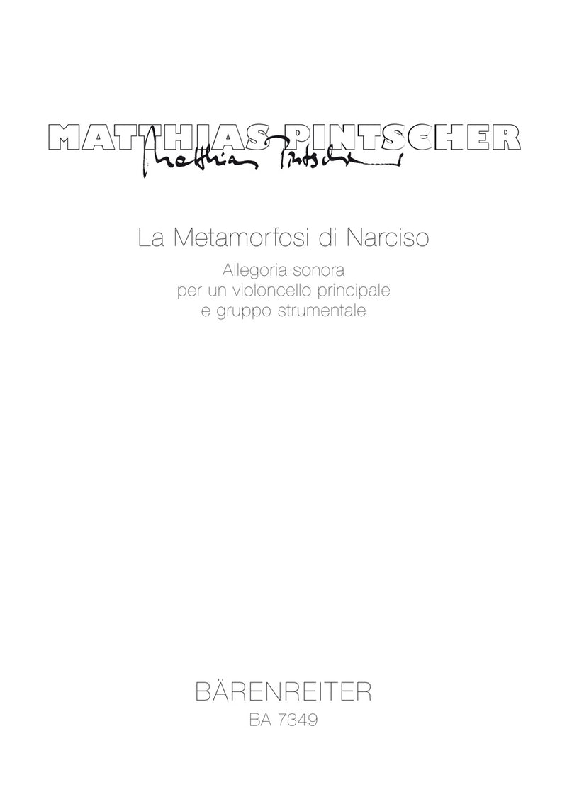 La Metamorfosi di Narciso（ポケットスコア）
