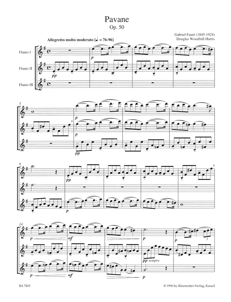 Pavane for 3 Flutes