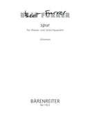 spur für Klavier und String Quartet (1998) [set of parts]