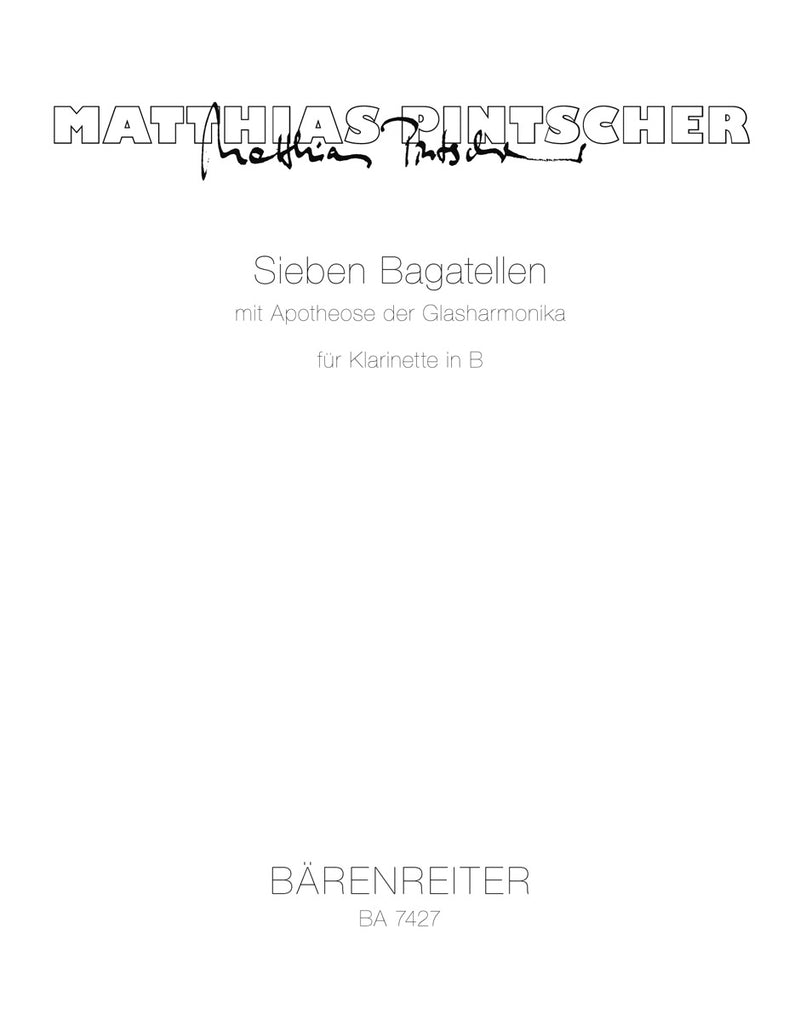 Sieben Bagatellen mit Apotheose der Glasharmonika (1994 (rev. 2001))
