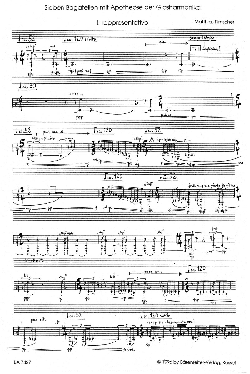 Sieben Bagatellen mit Apotheose der Glasharmonika (1994 (rev. 2001))