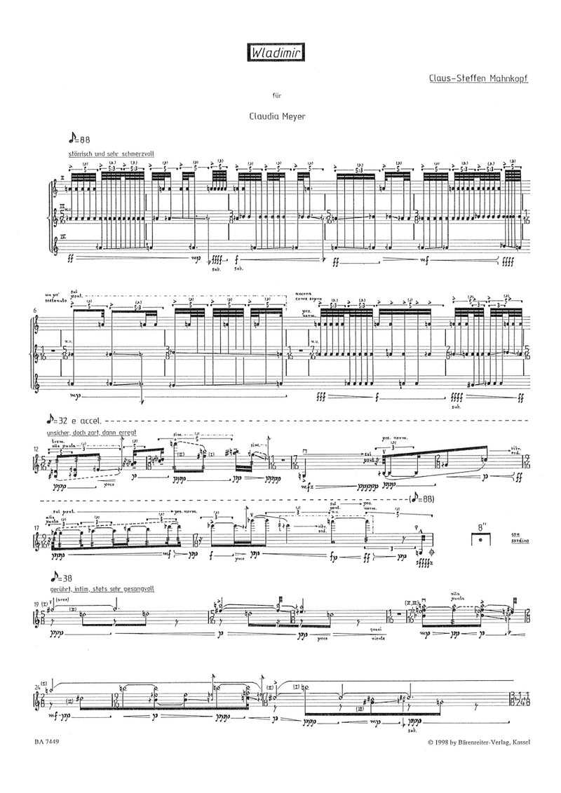 Wladimir für Violine (1993)