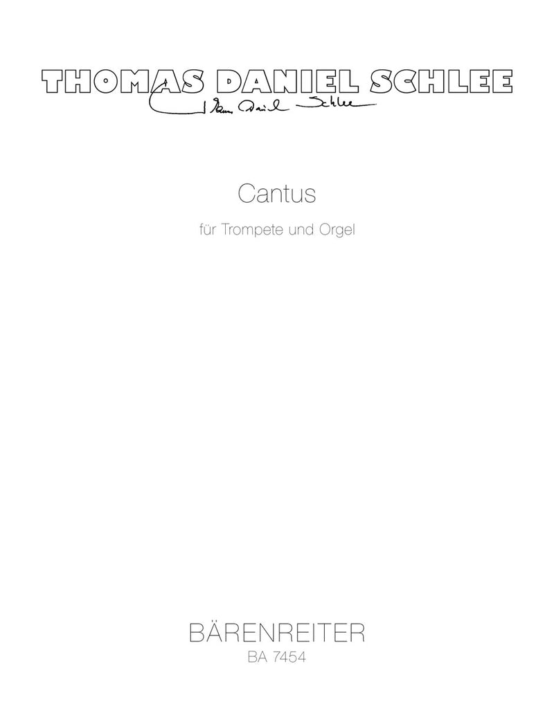 Cantus für Trompete und Orgel (1998)