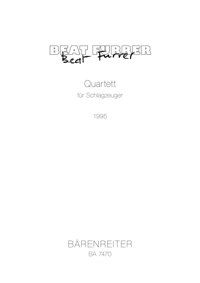Quartett für Schlagzeuger (1995) [score]