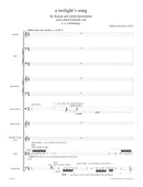 a twilight's song für Sopran und sieben Instrumente (1997) [score]