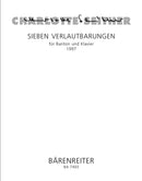 sieben Verlautbarungen für Bariton und Klavier (1997)