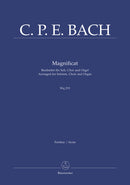 Magnificat Wq 215 (arranged for soloists (SATB) Mixed choir (SATB) and organ)