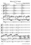 Missa C major K. 317 "Krönungsmesse = Coronation Mass" (Arr. Soloists, Choir and Organ) [organ reduction]
