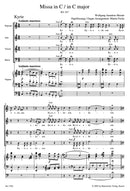 Missa brevis C major K. 257 "Credo Mass" (Arranged for soloists, choir and organ) [organ reduction]
