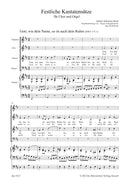 Festive Choral settings from Cantatas (Arranged for Choir and Organ) [organ & choir score]
