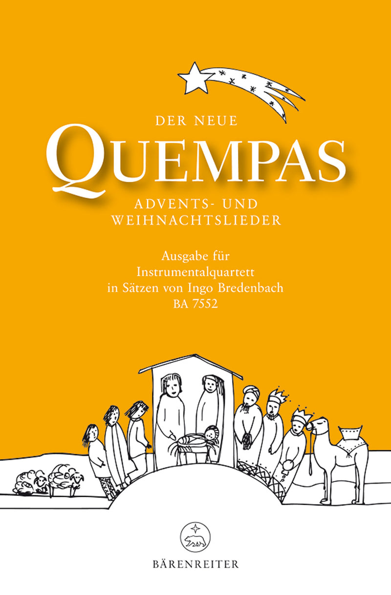 Der neue Quempas. Advents- und Weihnachtslieder (Instrumental Quartet) [Performance score]