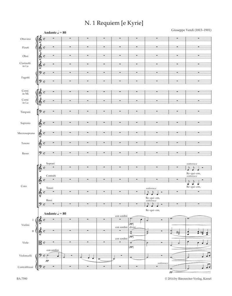 Messa da Requiem [score]