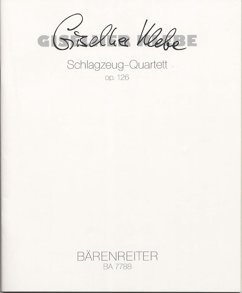 Schlagzeug-Quartett op. 126 (1997)