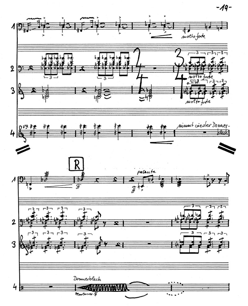 Schlagzeug-Quartett op. 126 (1997)