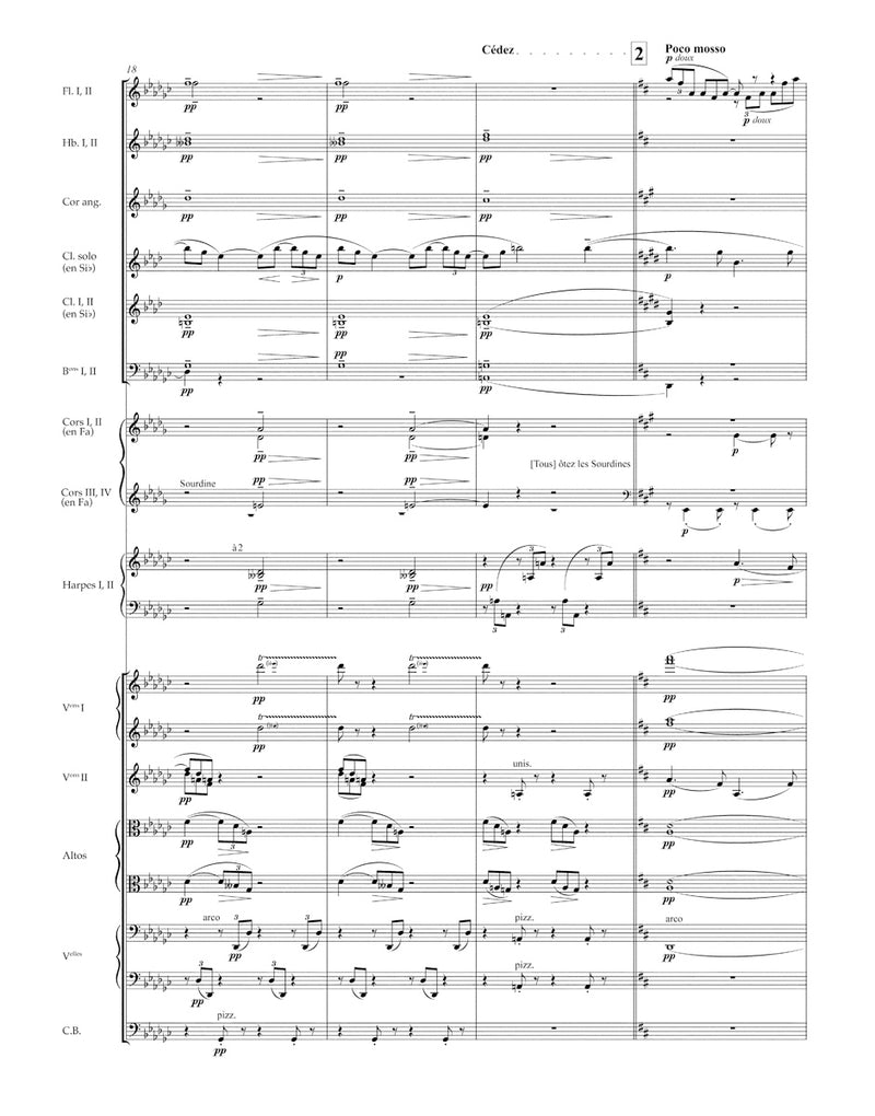 Première Rhapsodie for Orchestra with Solo Clarinet in B-flat [Score]