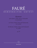 Quartet for Piano, Violin, Viola and Violoncello C minor op. 15 [score & parts]