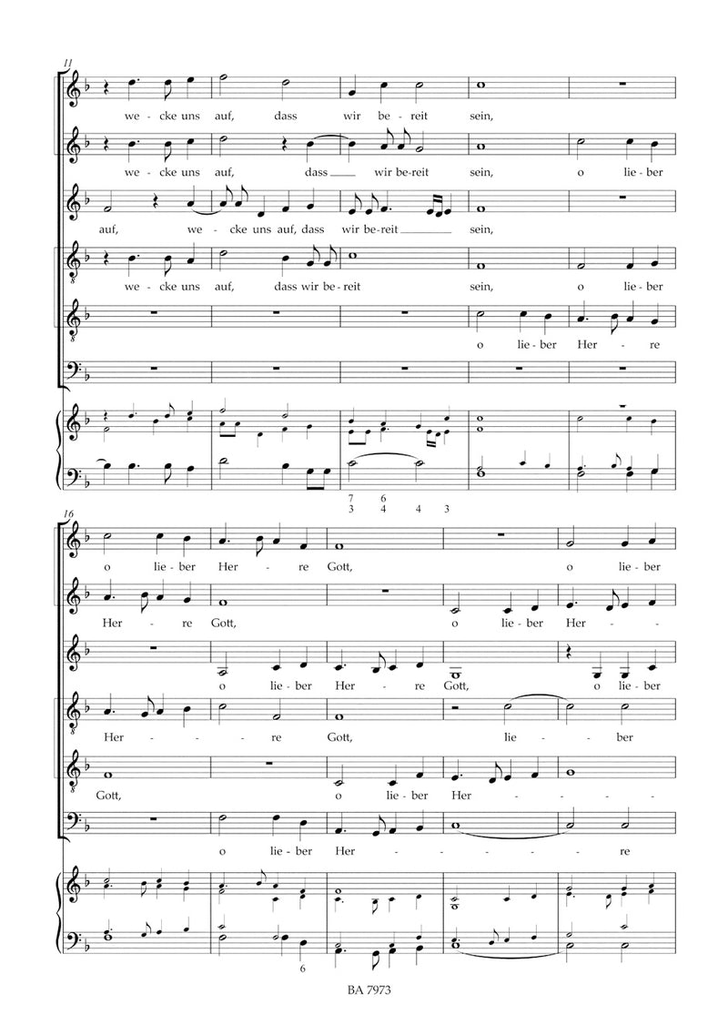 O lieber Herre Gott, wecke uns auf SWV 381