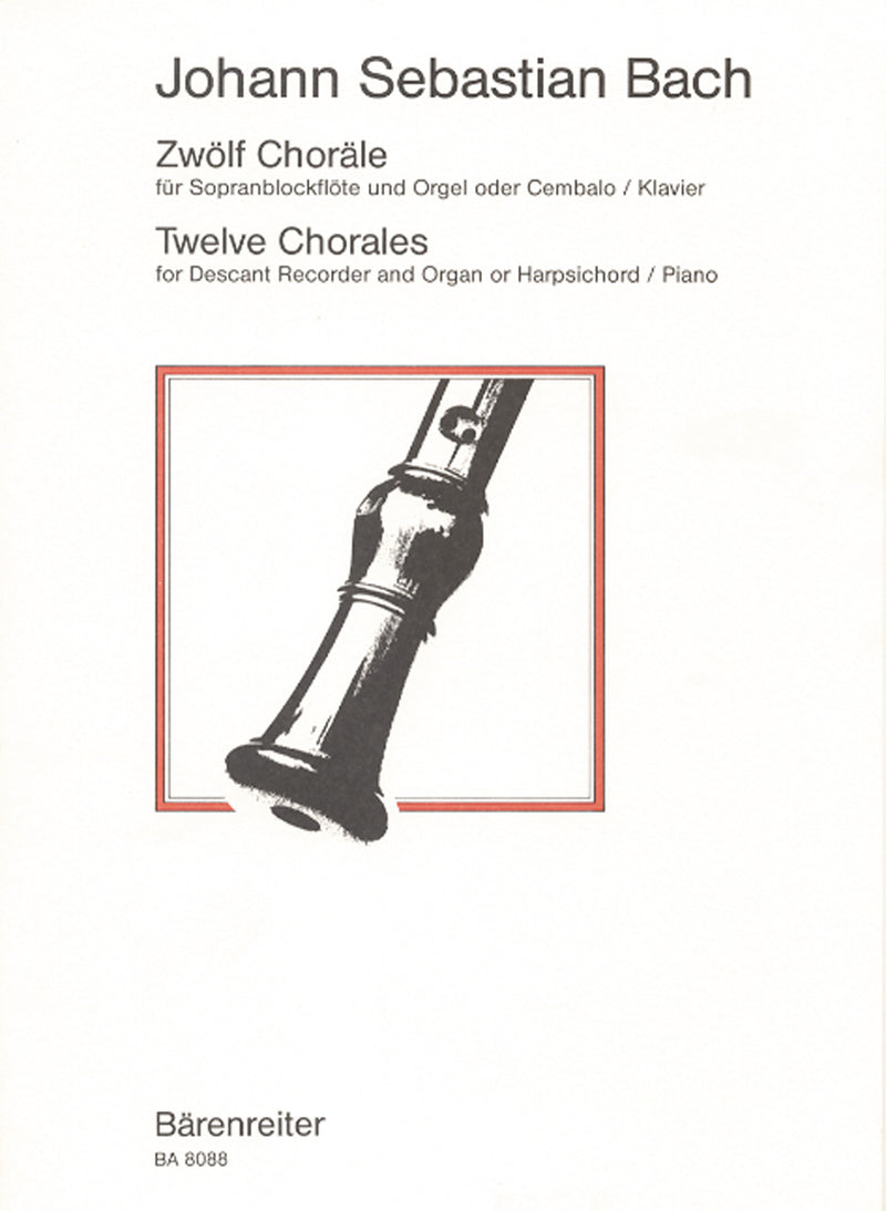 12 Chorales for soprano recorder and organ