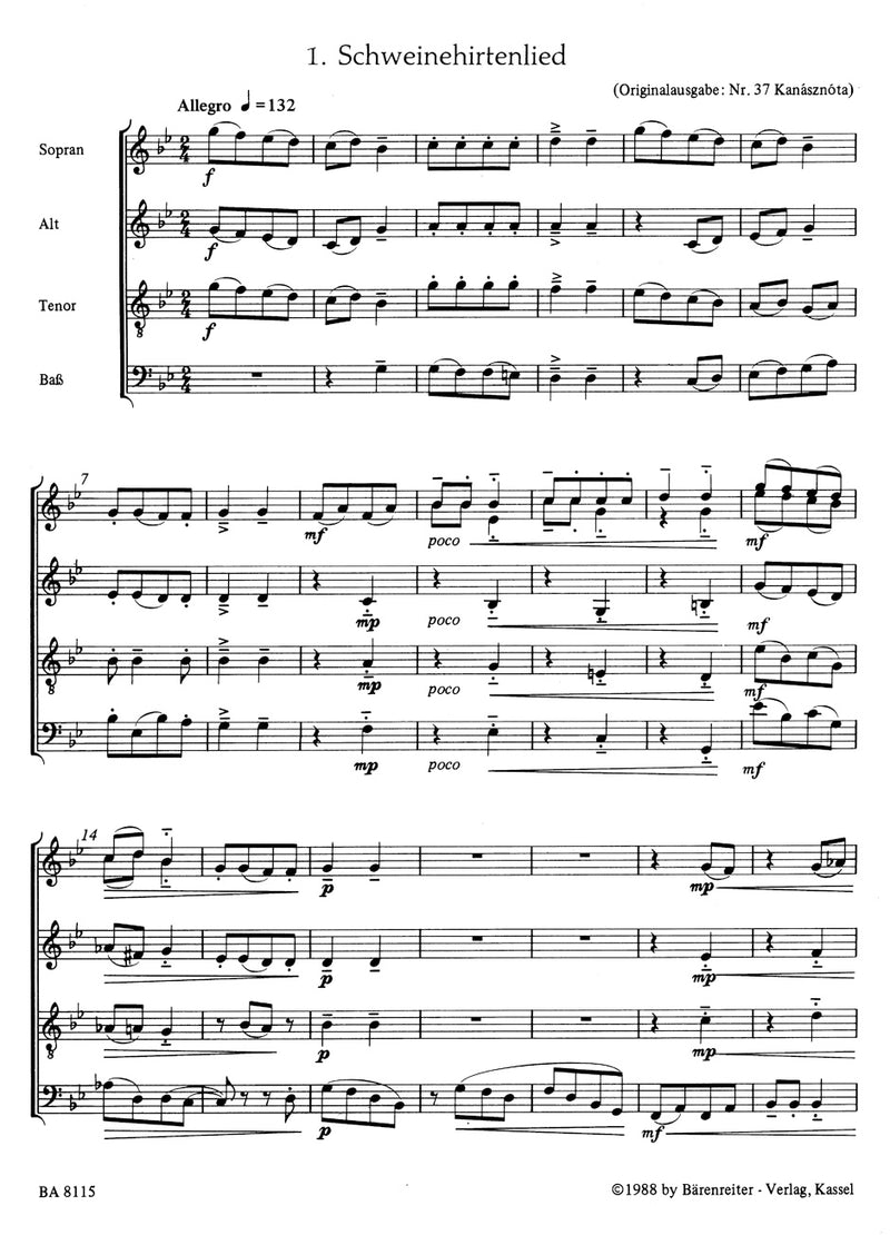 Für Kinder für fünfstimmigen recorderchor