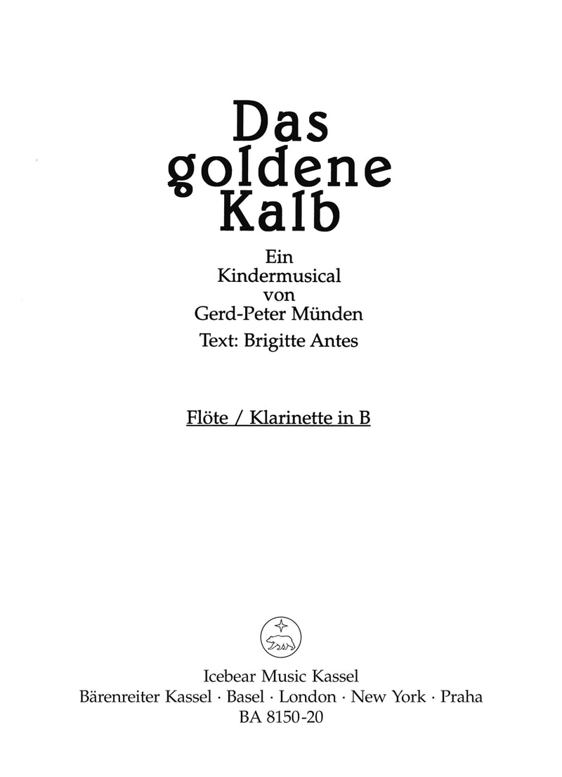 Das goldene Kalb [flute/clarinet part]