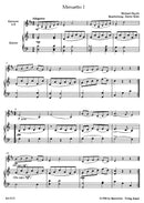Erstes Spielbuch für Klarinette und Klavier oder zwei Klarinetten und Baßstimme (Fagott, Violoncello) -vier Menuette von Joseph Haydn in Einrichtungen des Herausgebers-