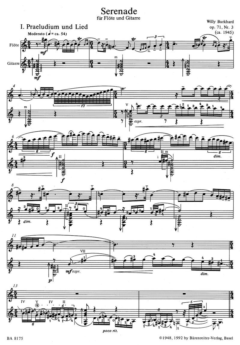 Serenade op. 71/3 (ca. 1945)