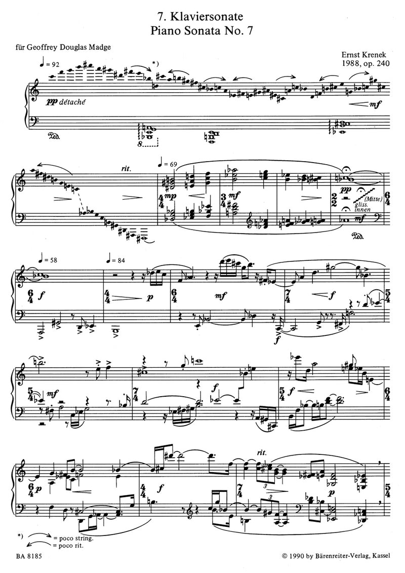 Siebte Klaviersonate op. 240 (1988)
