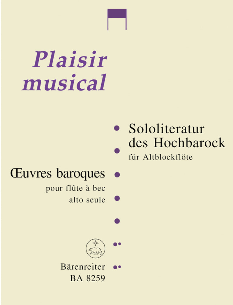 Solo Repertoire of the high Baroque