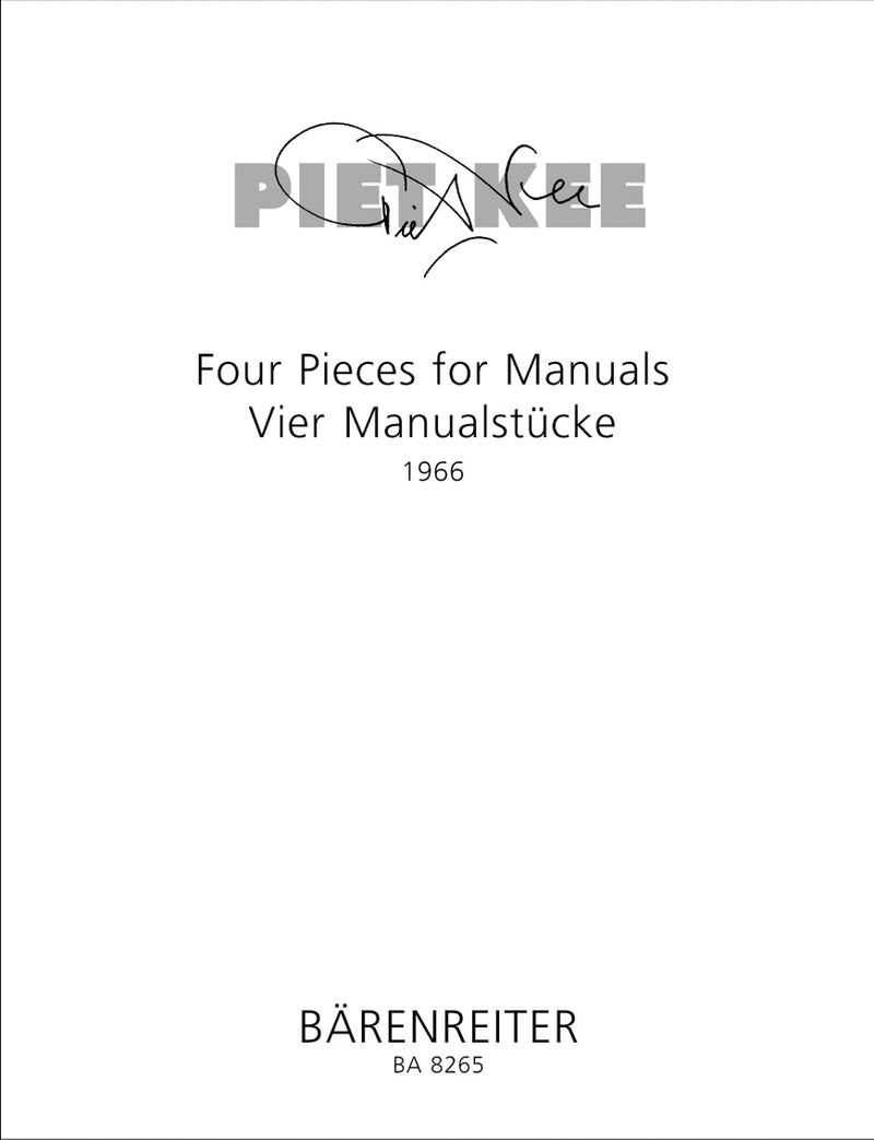 4 Pieces for Manuals