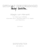 Adagio con interventi (2000) [set of parts]