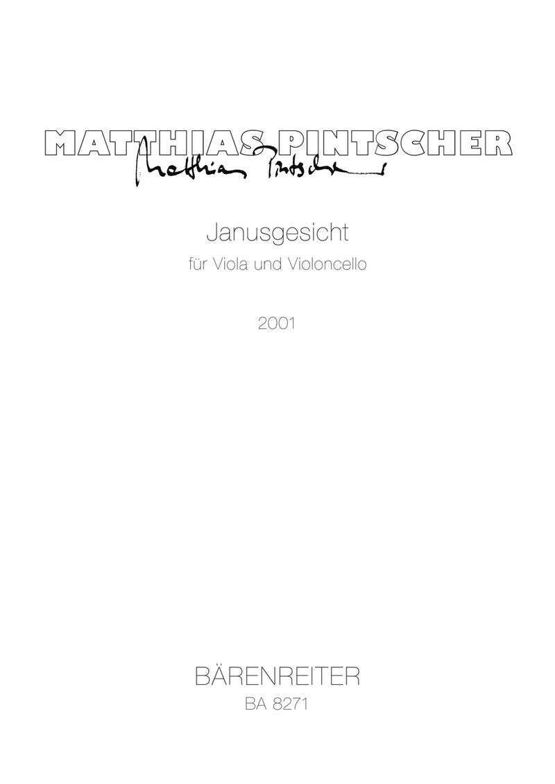 JanusGesicht für Viola und Violoncello (2001)