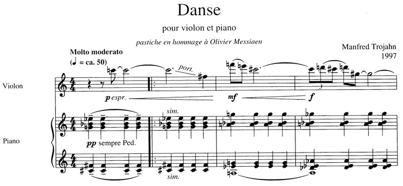 Danse for Violin and Piano