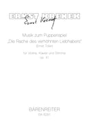 Musik zum Puppenspiel "Die Rache des verhöhnten Liebhabers" (Ernst Toller)