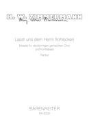 Lasst uns dem Herrn frohlocken [合唱楽譜]