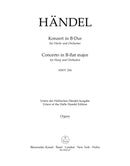 Concerto for Harp and Orchestra B-flat major op. 4/6 HWV 294 [organ part]