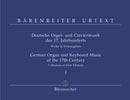 German organ and keyboard music of the 17th century, vol. 1 (Bärenreiter)