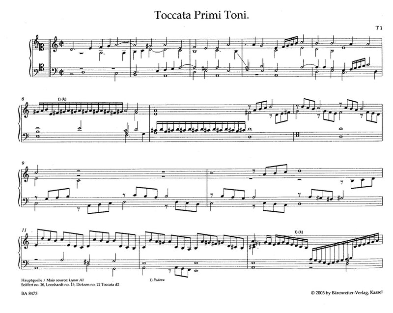 Complete organ and keyboard works, vol. 1.1: Toccatas (Part 1)