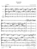Concerto for Flute (Oboe) and Orchestra G minor HWV 287 (score)