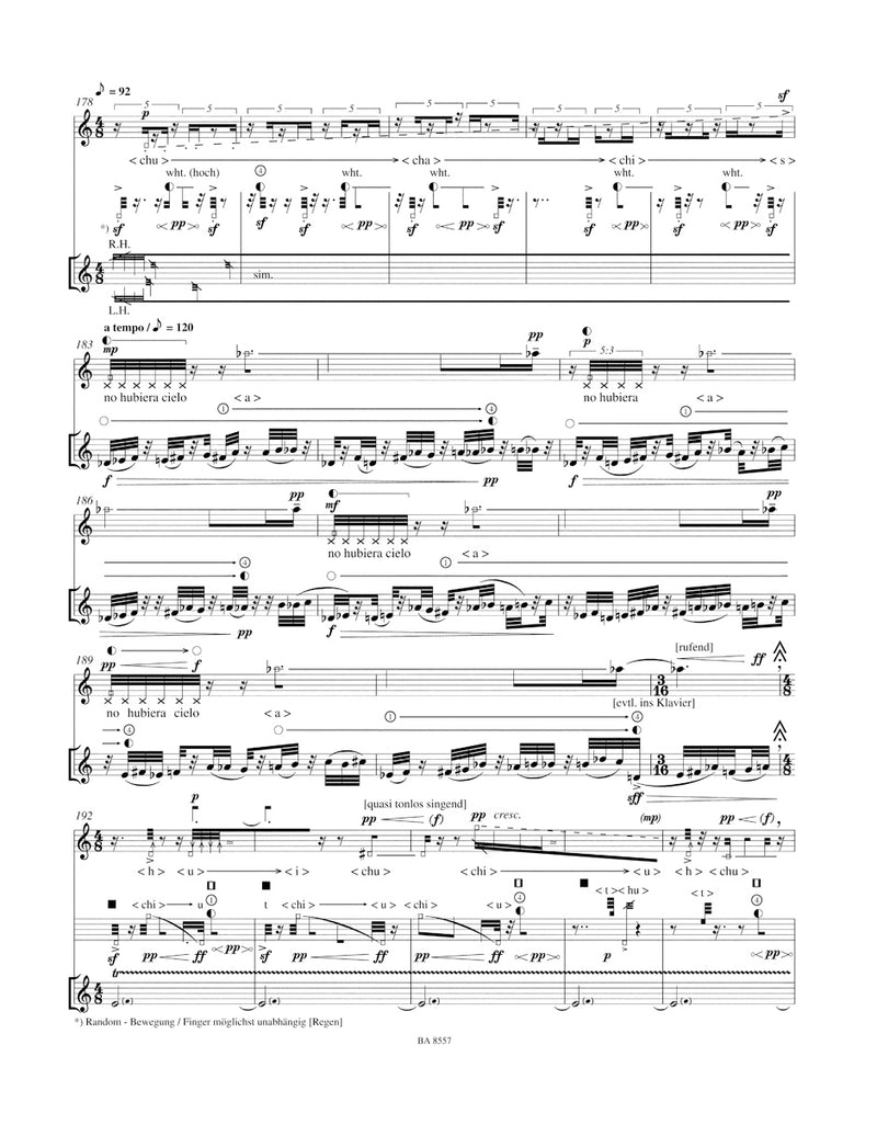 invocation III für Sopran und Flöte (2004)