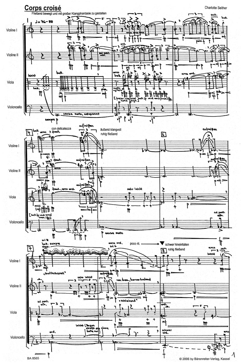 Corps Croisé für String Quartet (2002)