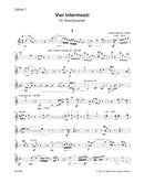 Vier Intermezzi für String Quartet (2000) [set of parts]