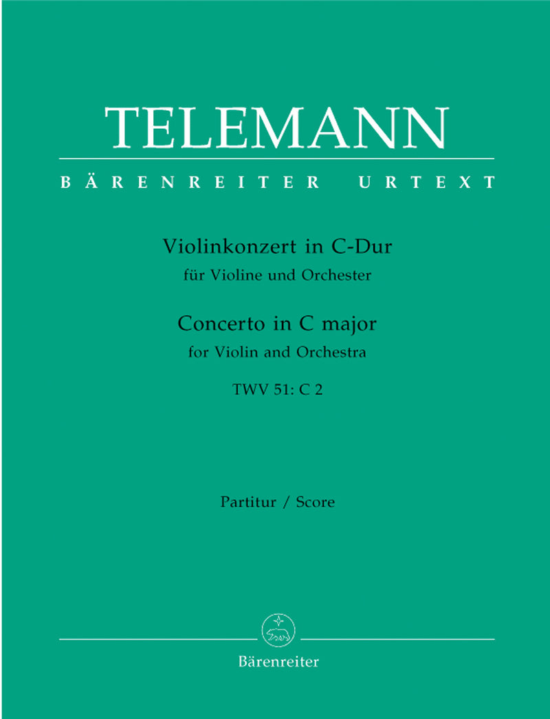 Concerto for Violin and Orchestra C major TWV 51:C2