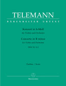 Concerto for Violin and Orchestra B minor TWV 51:h 2