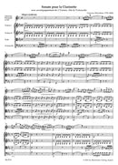 Quintett Es-Dur -Sonate pour la Clarinette avec accompagnement de 2 Violons, Contralto & Violoncelle. Erstausgabe-