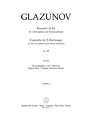 Concerto for Contralto Saxophone and String Orchestra E-flat major op. 109 [violin 1 part]