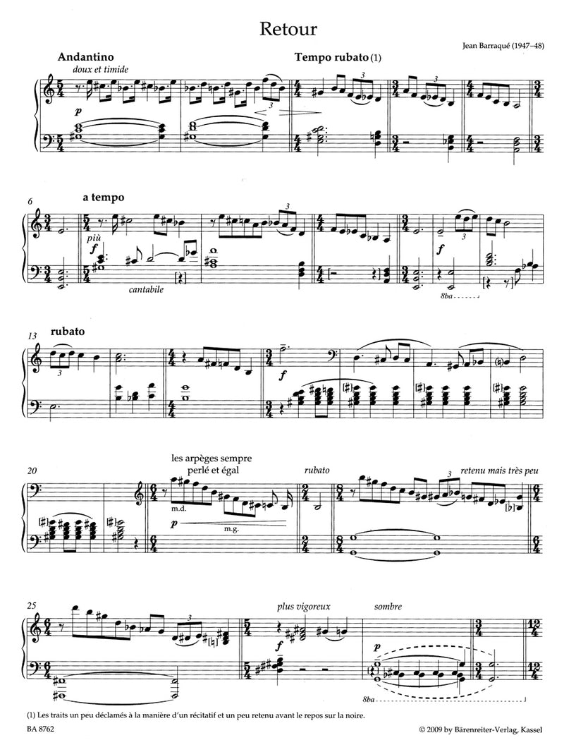 Piano Album Bärenreiter Contemporary Composers