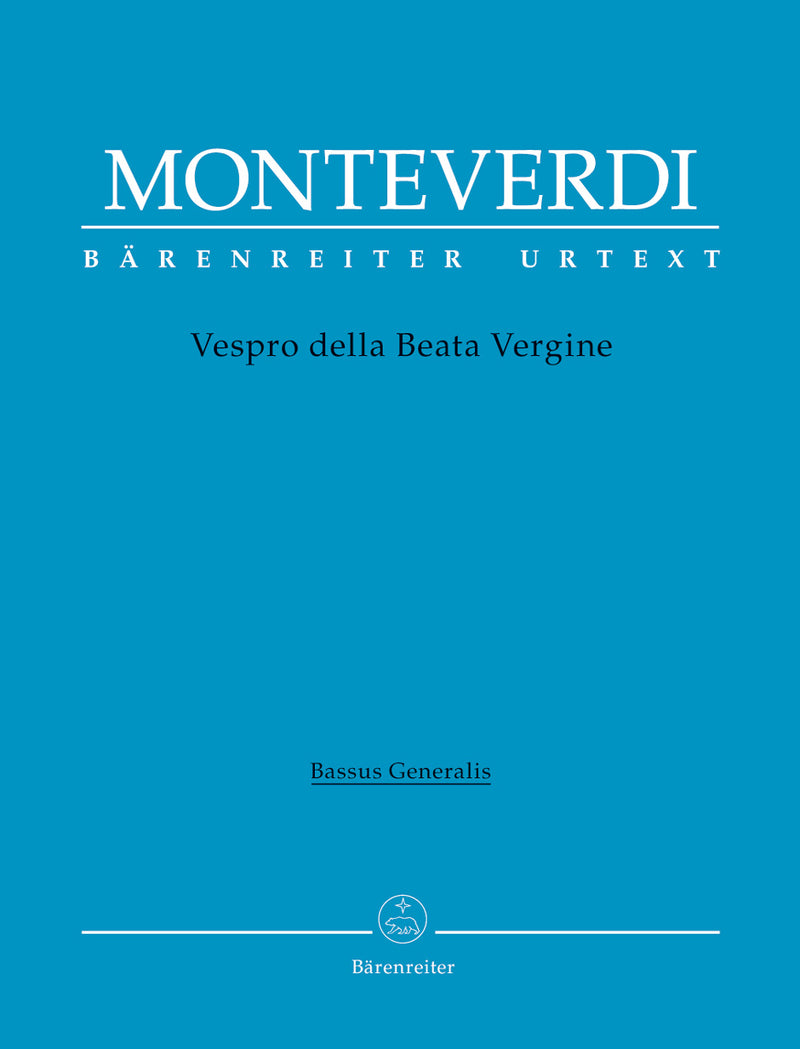 Vespro della Beata Vergine "Marienvesper" [basso continuo(Bassus Generalis) part]