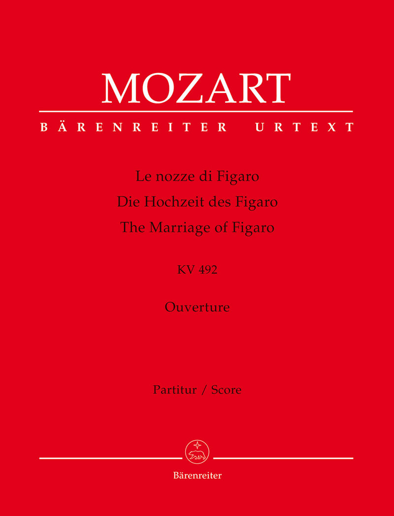 Le nozze di Figaro, K. 492 (Overture) [score]