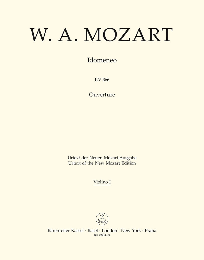 Idomeneo K. 366 (Overture) [violin 1 part]