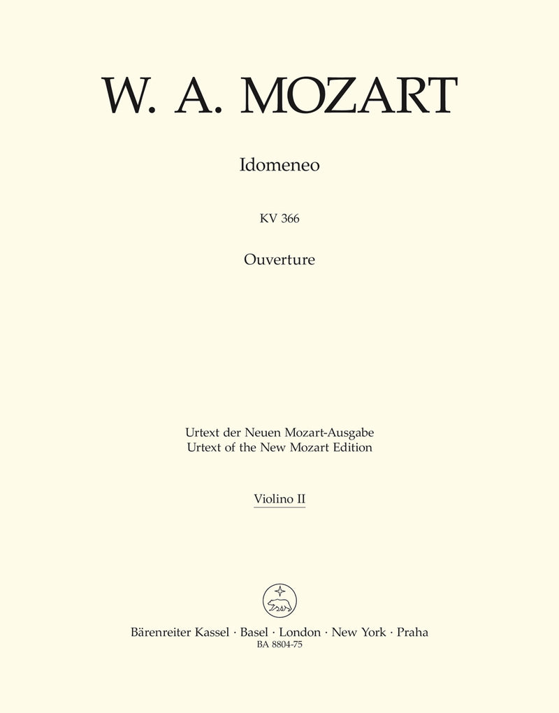 Idomeneo K. 366 (Overture) [violin 2 part]